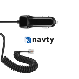 NAVTY cable RJ11+USB coiled 1,5m